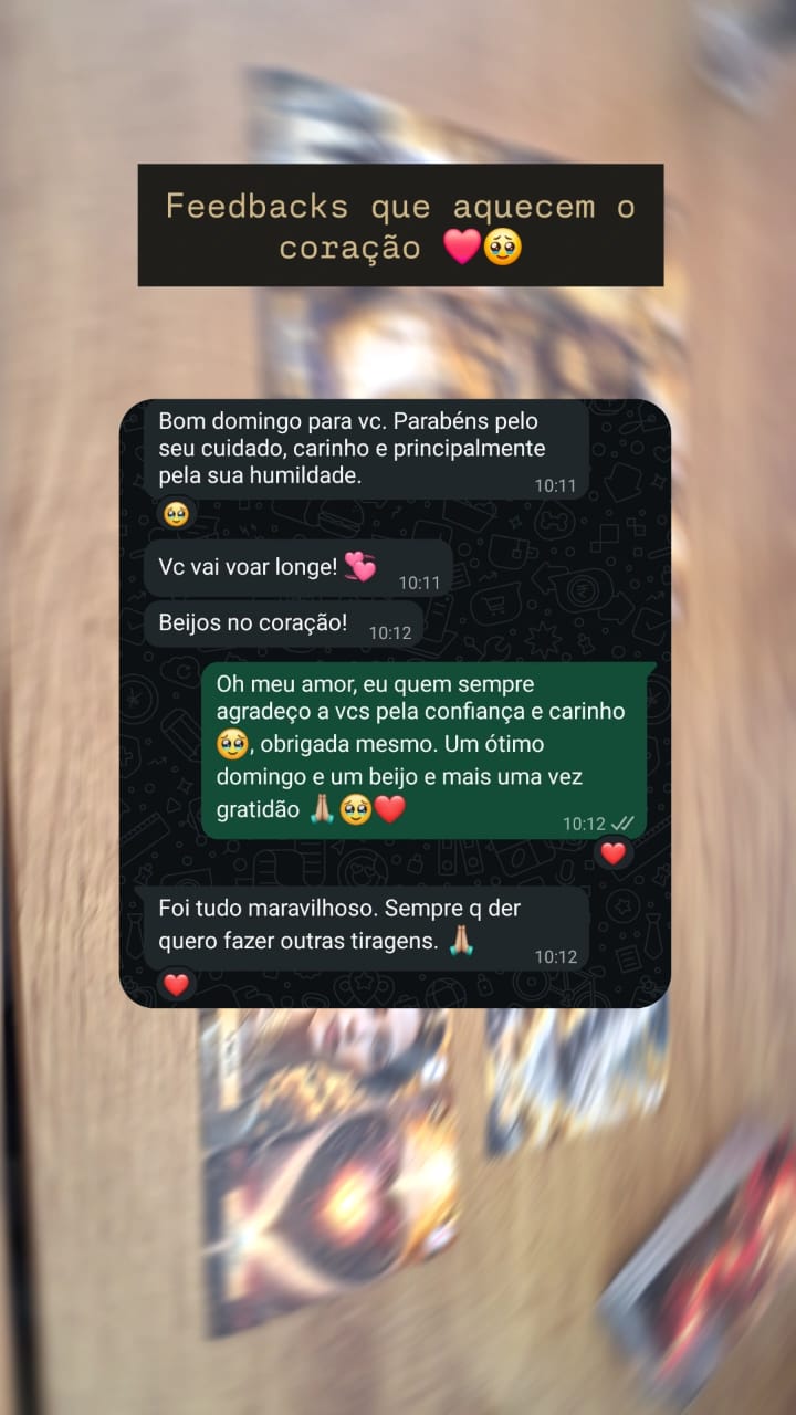 Print de feedback de cliente 1 enviado pelo WhatsApp
