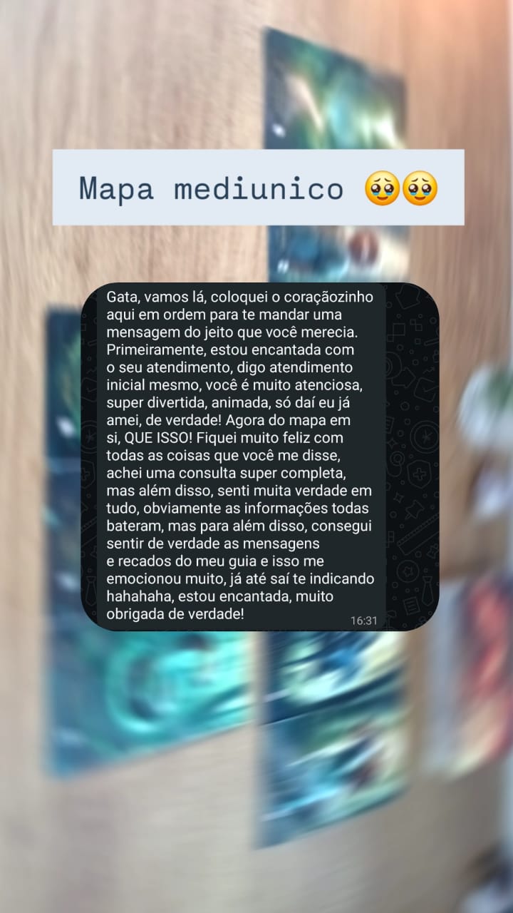 Print de feedback de cliente 9 enviado pelo WhatsApp